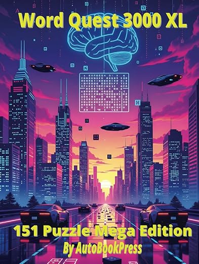 Word Quest 3000 XL puzzle book – oversized print word search