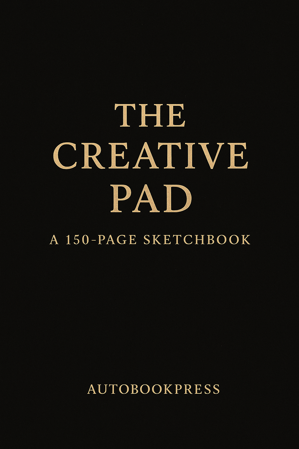 The Creative Pad sketchbook – blank drawing journal for artists